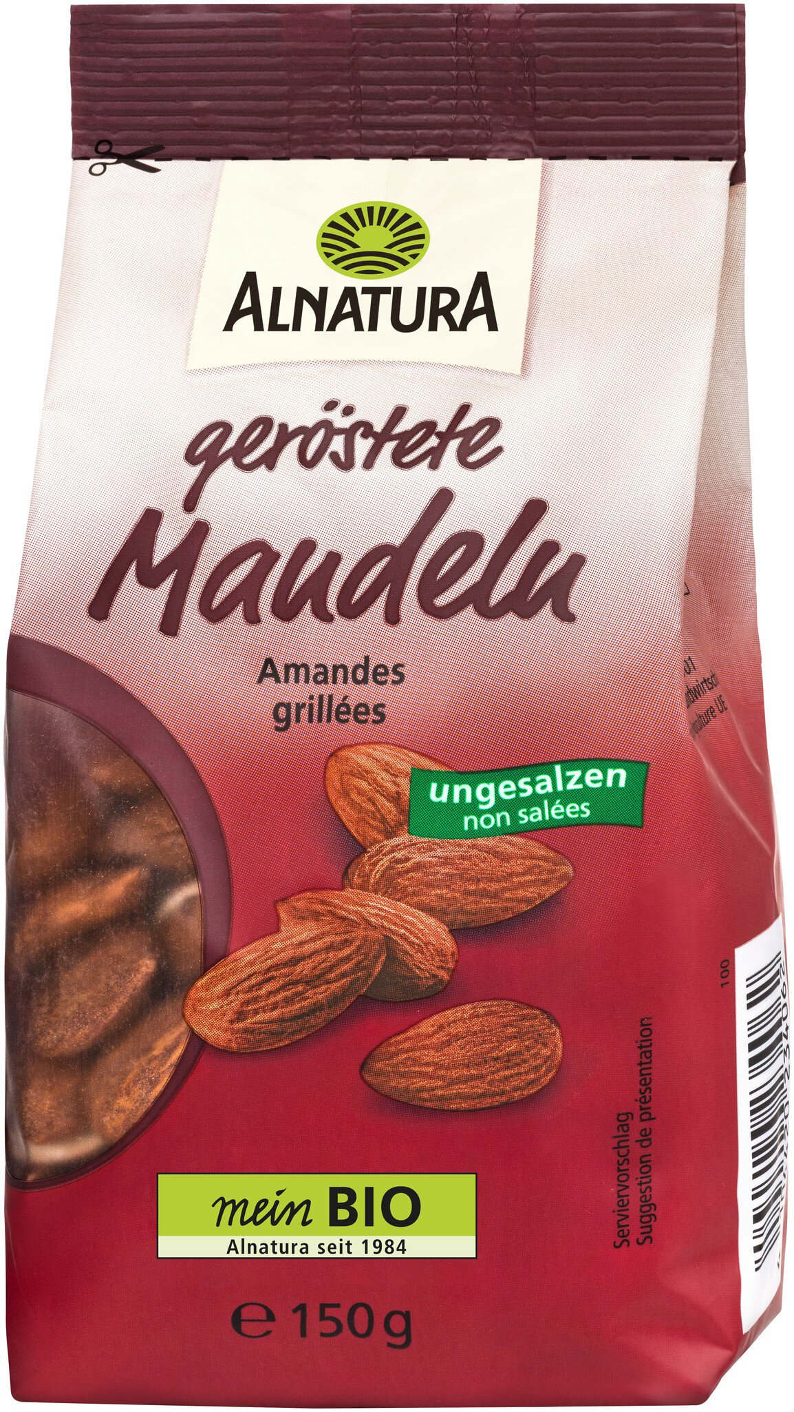 Bio Alnatura Mandeln geröstet&ungesalzen 150g