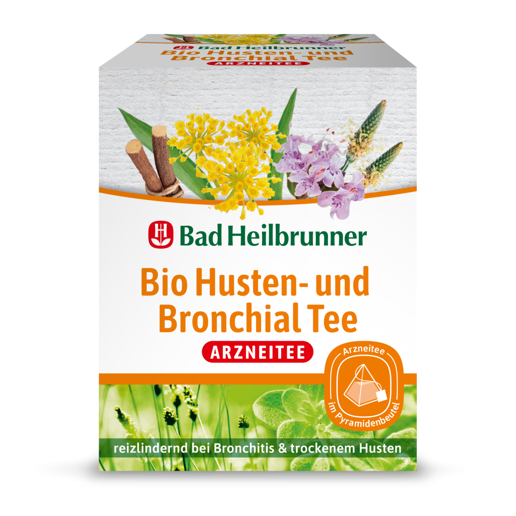 Bad Heilbrunner Bio Husten-&Bronchial Tee 12ST 24g