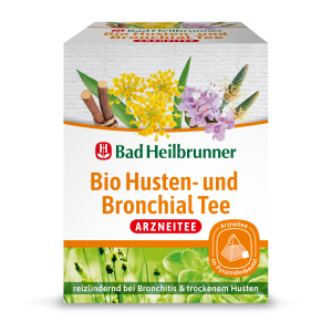 Bad Heilbrunner Bio Husten-&Bronchial Tee 12ST 24g