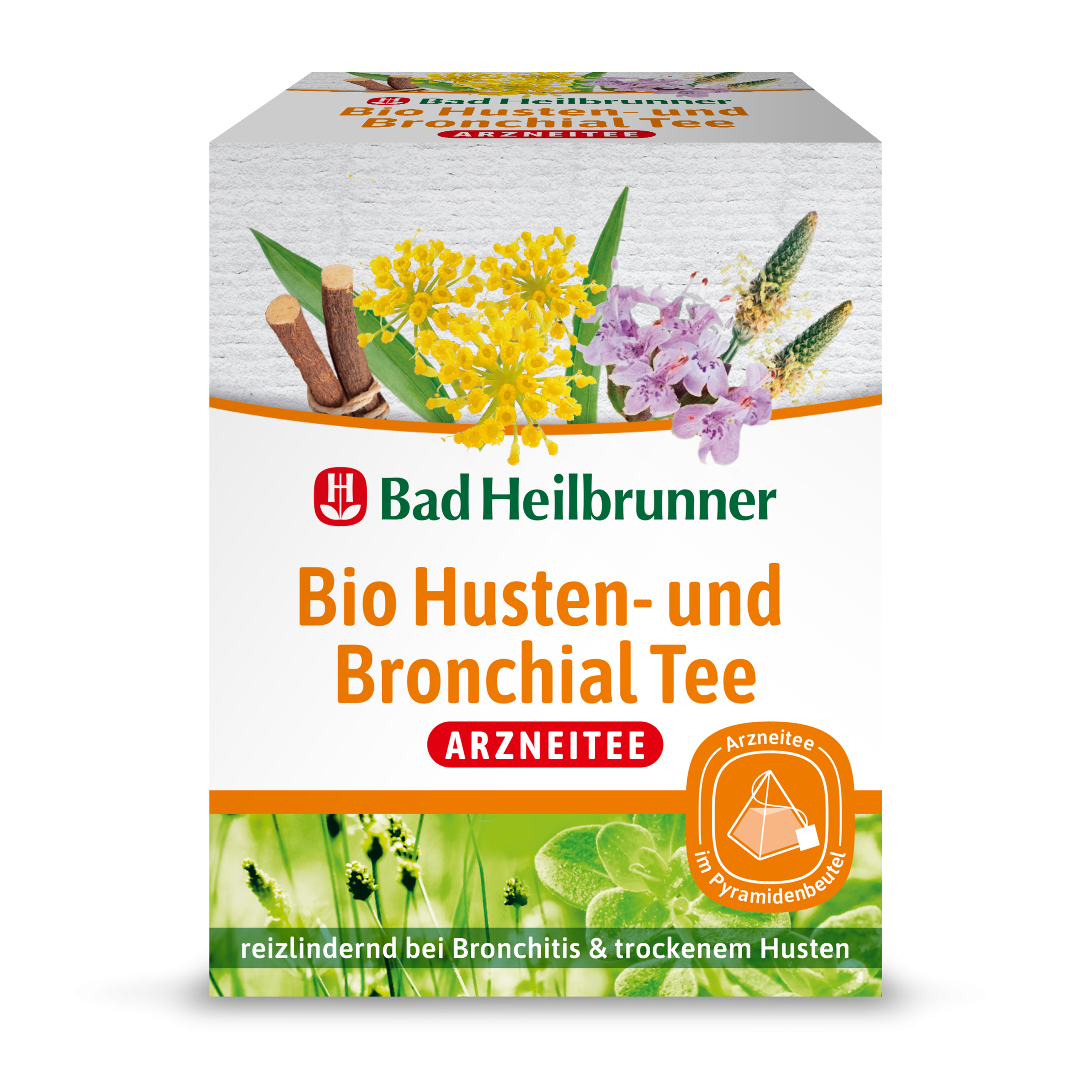 Bad Heilbrunner Bio Husten-&Bronchial Tee 12ST 24g