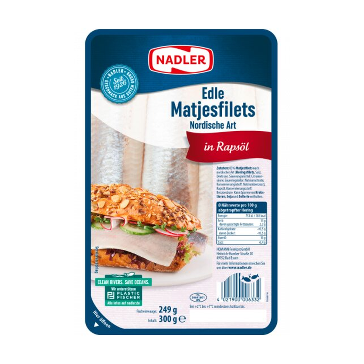 Nadler Edle Matjesfilets nordische Art 300g