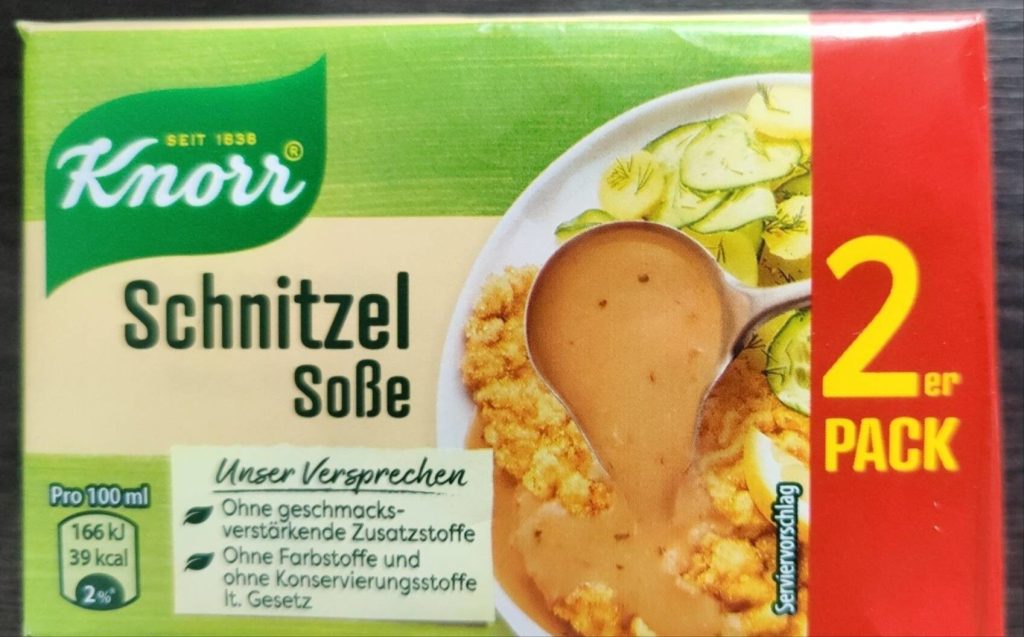 Knorr Schnitzel Soße für 2x250ml 50g