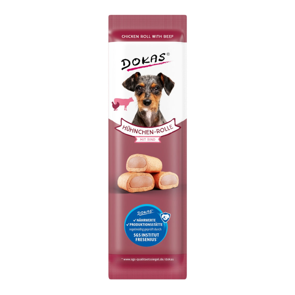 Dokas Hühnchen-Rolle mit Rind 10g
