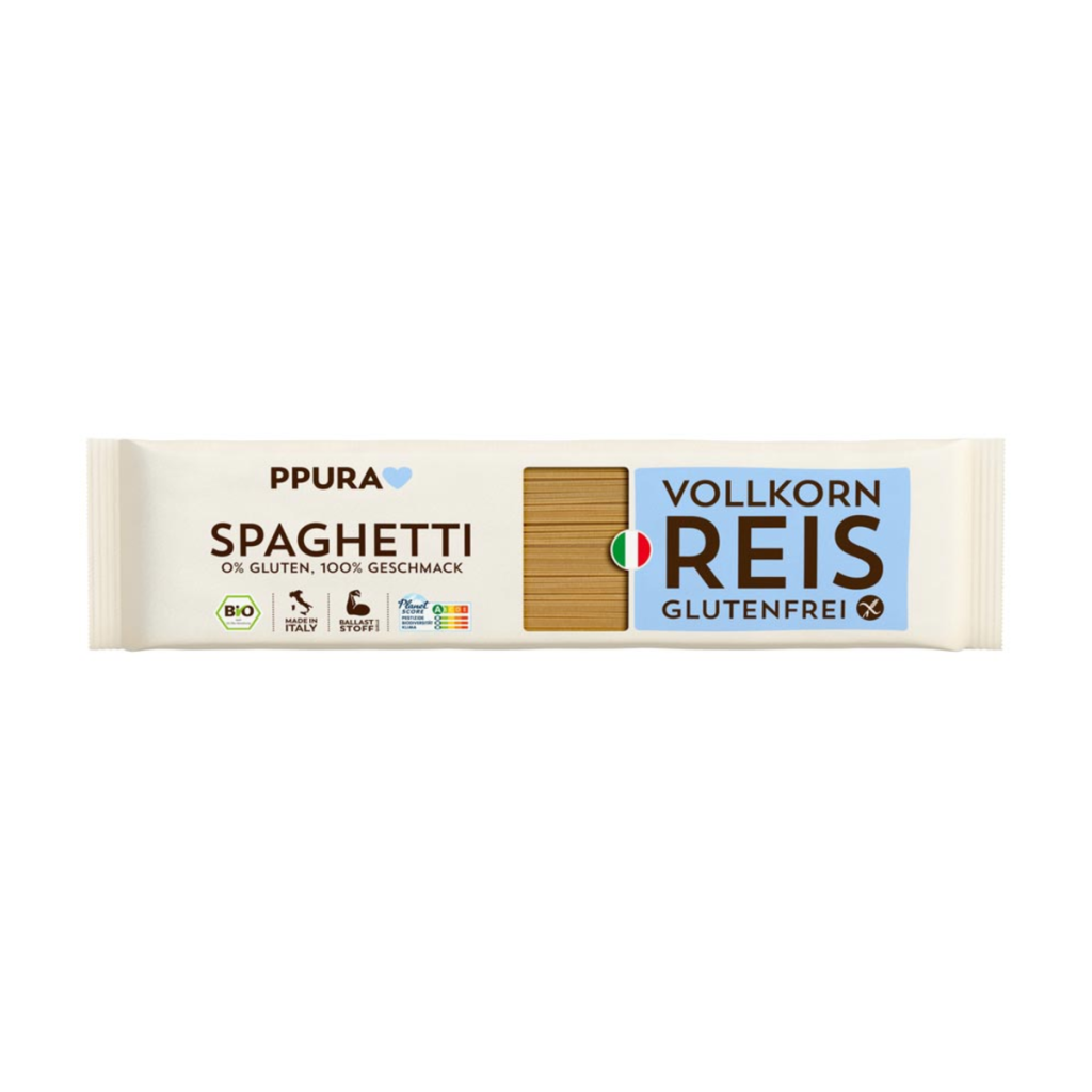 Bio Ppura Spaghetti aus Vollkornreis glutenfrei 400g