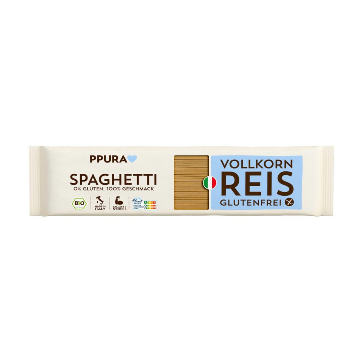 Bio Ppura Spaghetti aus Vollkornreis glutenfrei 400g
