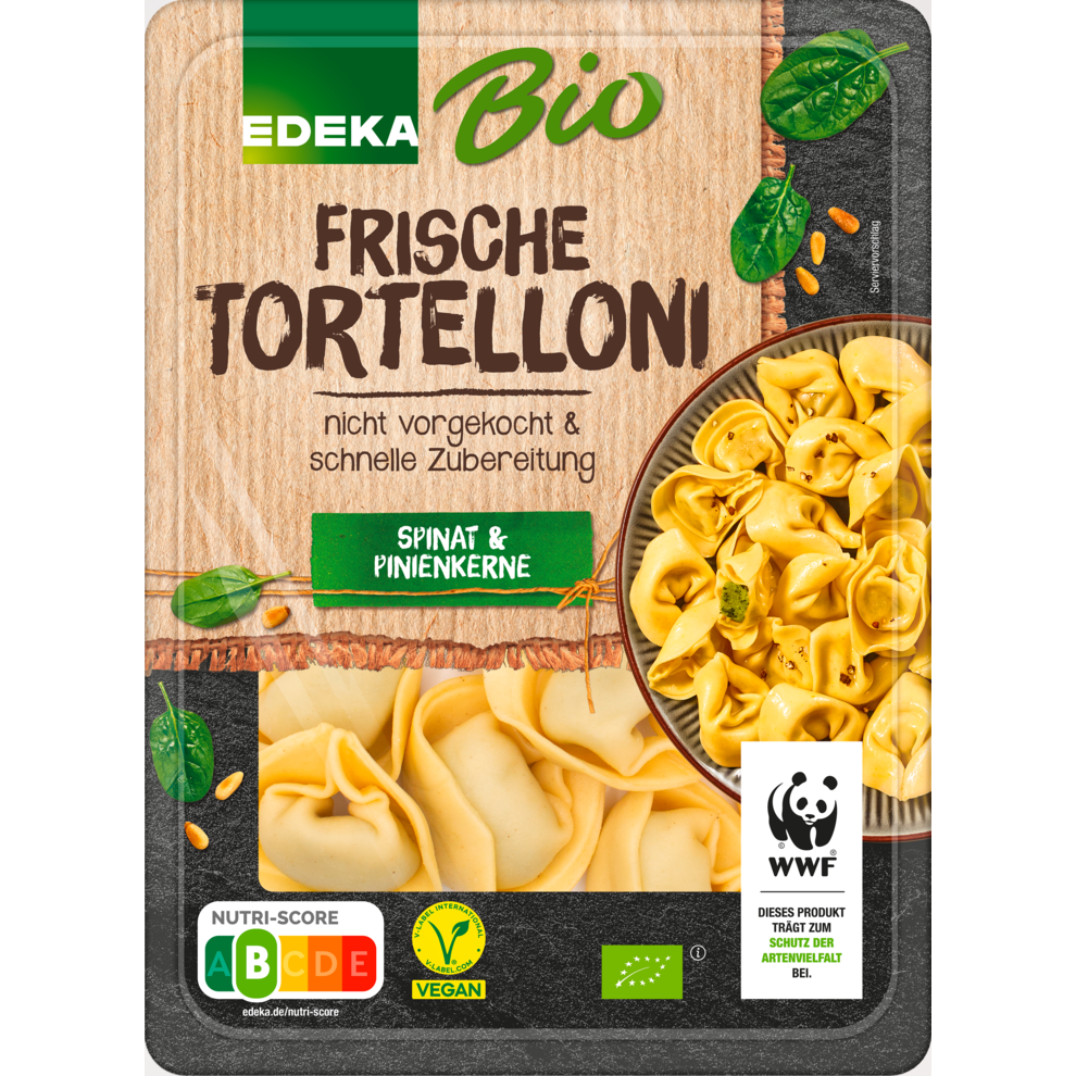 Bio EDEKA Tortelloni mit Spinat und Pinienkerne 250g