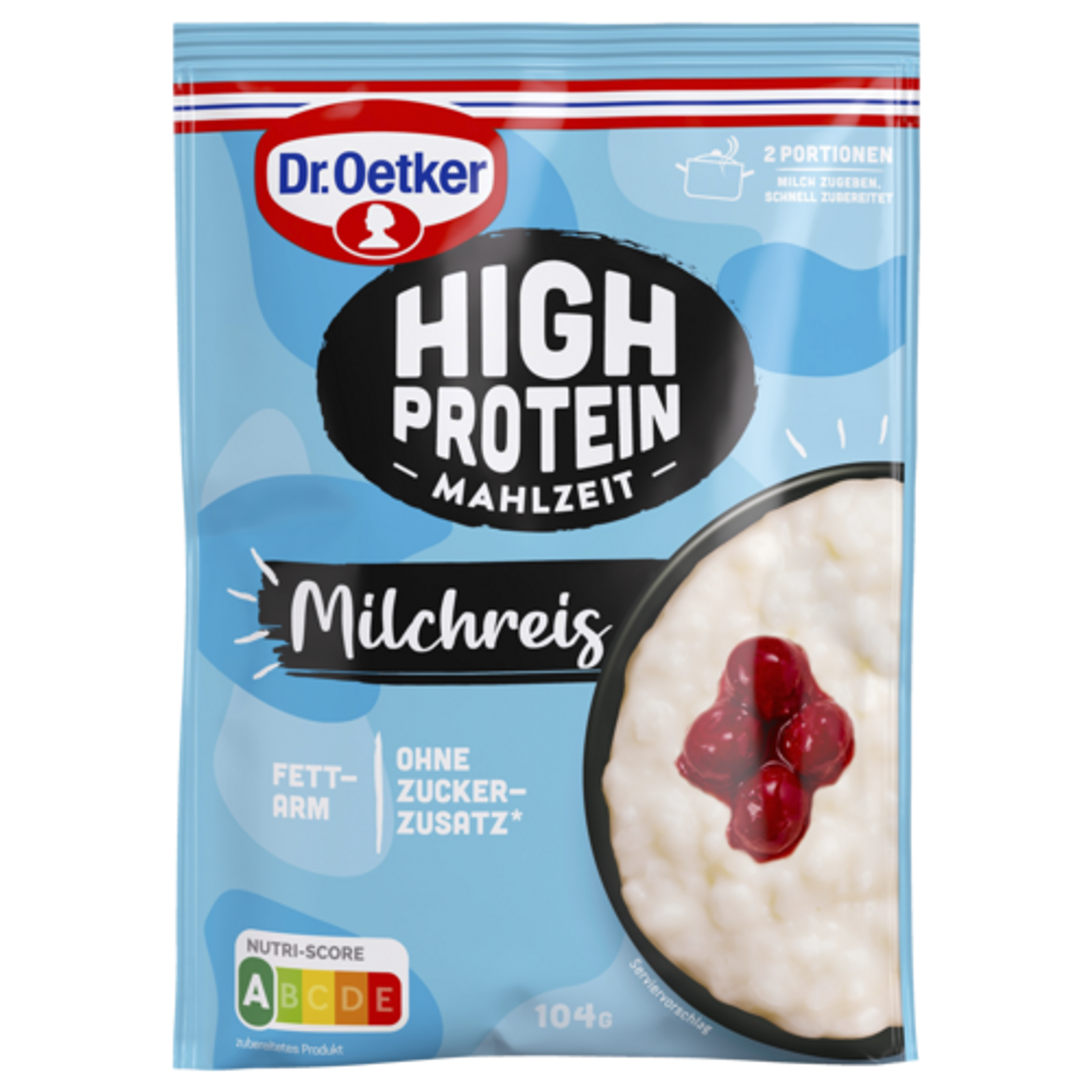 Dr.Oetker высокобелковый молочный рис, 400ml 104g