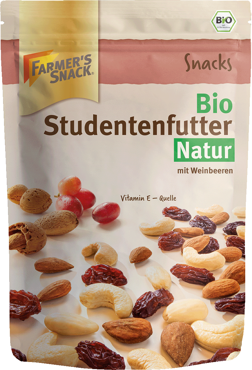 Bio Farmer's Snack Studentenfutter mit Weinbeeren 150g