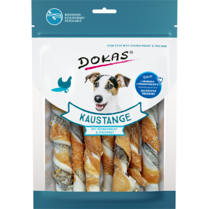 Dokas Kaustange mit Hühnerbrust&Fischhaut 170g