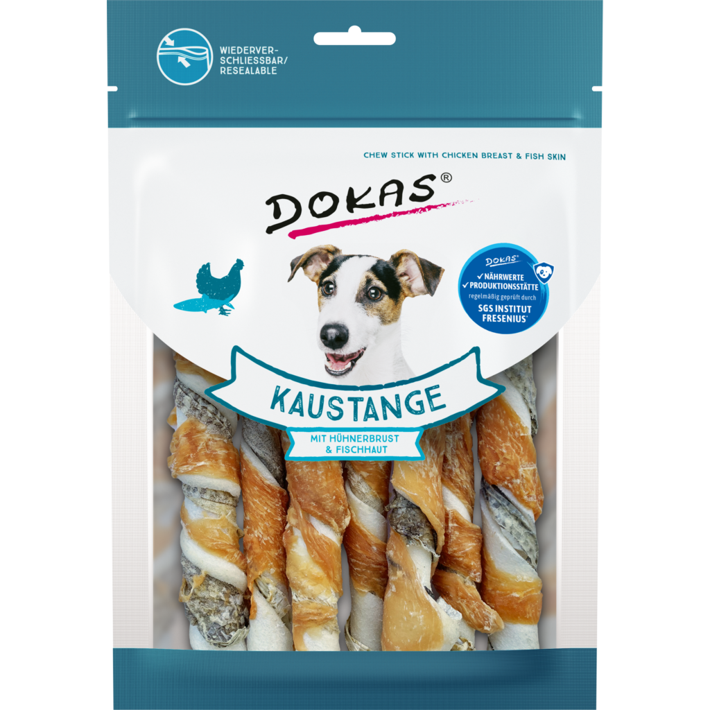 Dokas Kaustange mit Hühnerbrust&Fischhaut 170g