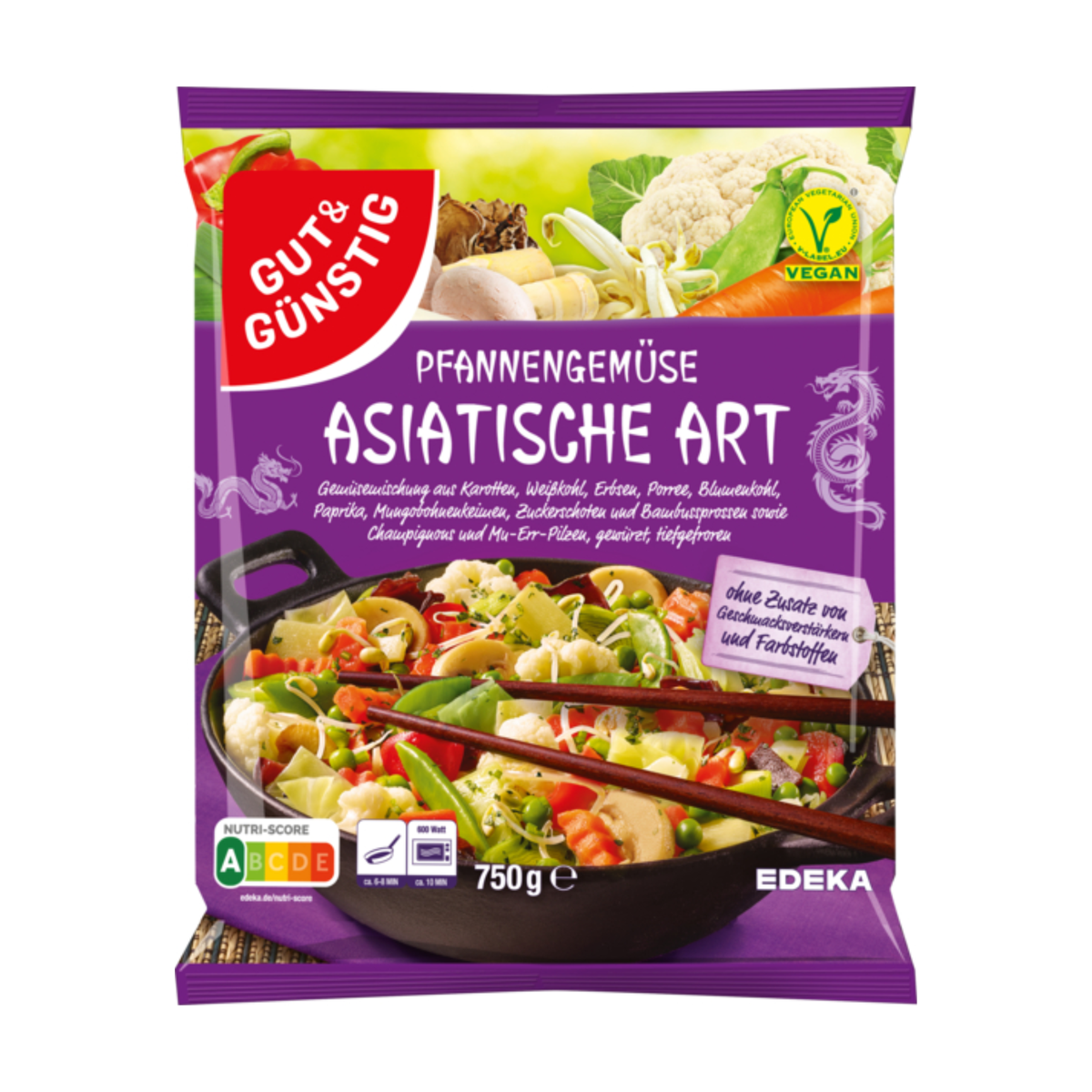 GUT&GÜNSTIG Pfannengemüse Asiatische Art 750g