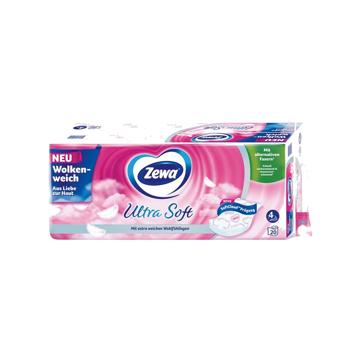 Zewa Ultra Soft Toilettenpapier Blütentraum 4-lagig 8x150BL