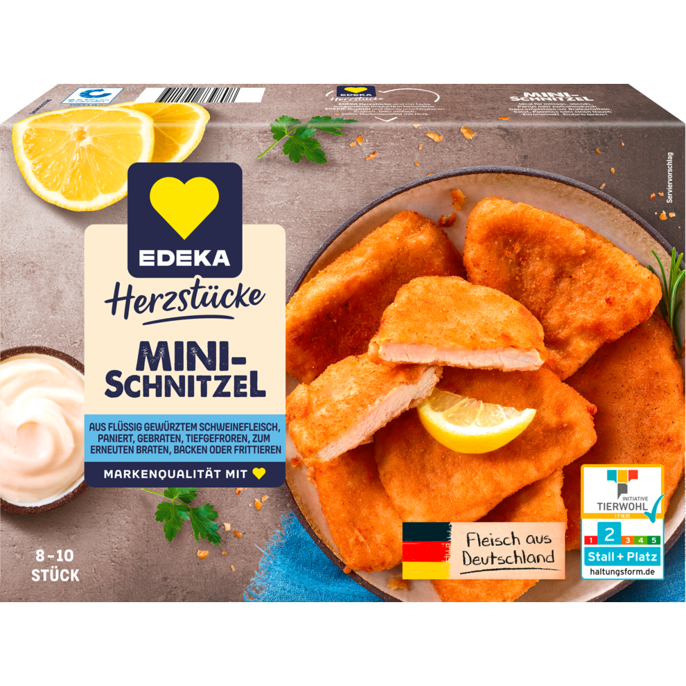 EDEKA Herzstücke Mini Schweine Schnitzel 400g QS ITW
