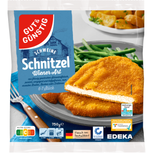 GUT&GÜNSTIG Schweine Schnitzel Wiener Art 750g QS ITW