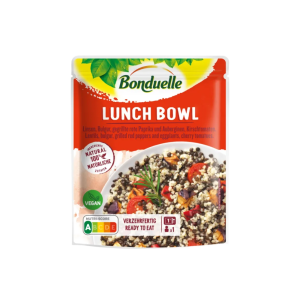 Bonduelle Lunch Bowl Linsen+Bulgur+gegrillte rote Paprika+Auberginen+Kirschtomaten 250g