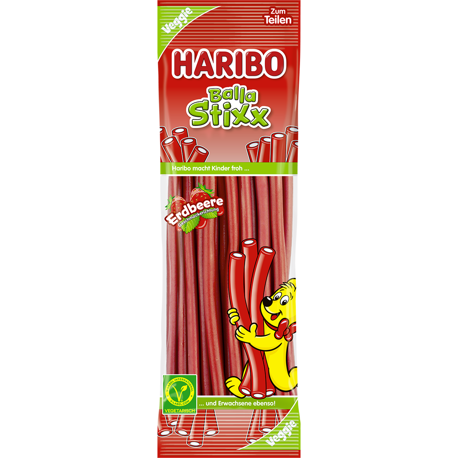 Haribo Balla Stixx Erdbeere 200g