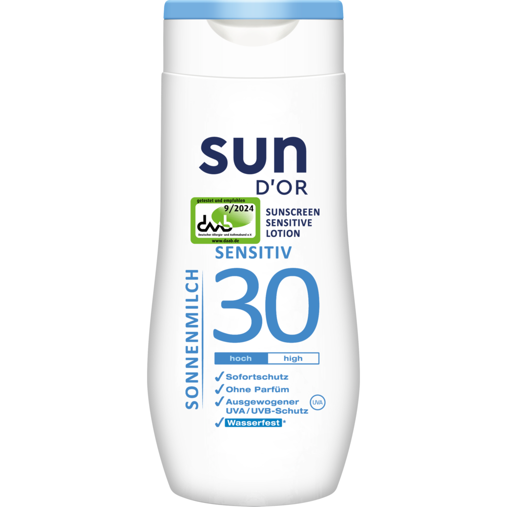 sun D'OR Sonnenmilch sensitiv LSF 30 250ml