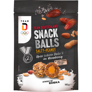 EDEKA Snack Balls mit Erdnuss Dattel Mandel Salz 145g