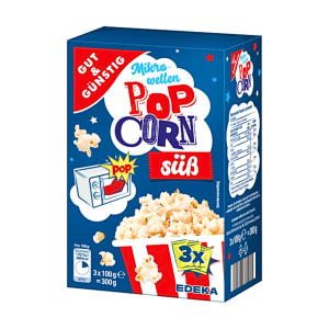 GUT&GÜNSTIG Microwave popcorn sweet flavour 3x100g