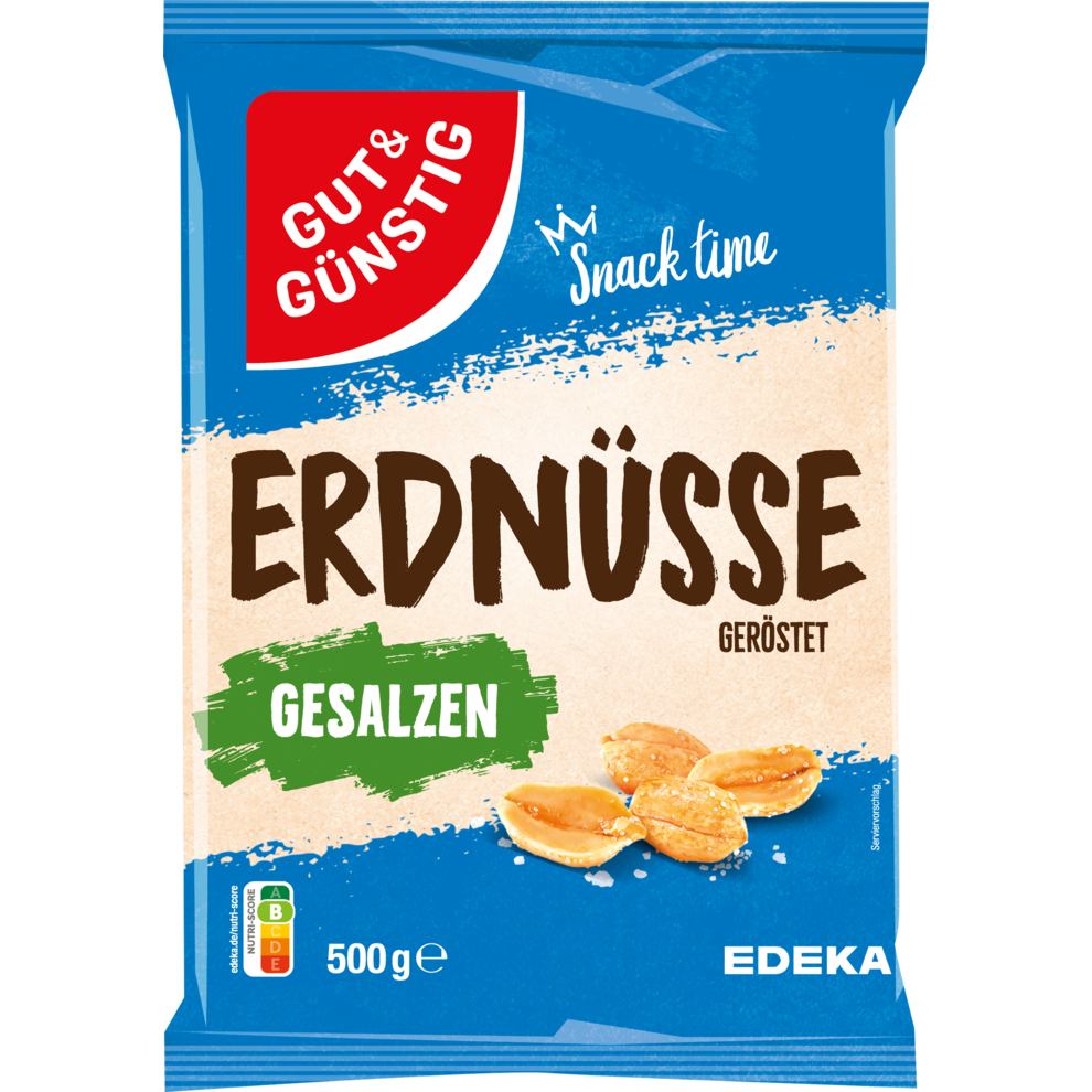 GUT&GÜNSTIG Erdnusskerne geröstet&gesalzen 500g