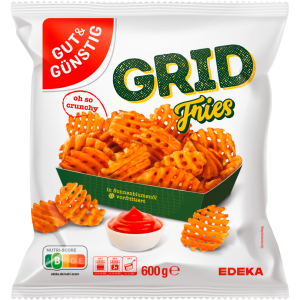 GUT&GÜNSTIG Grid Fries 600g