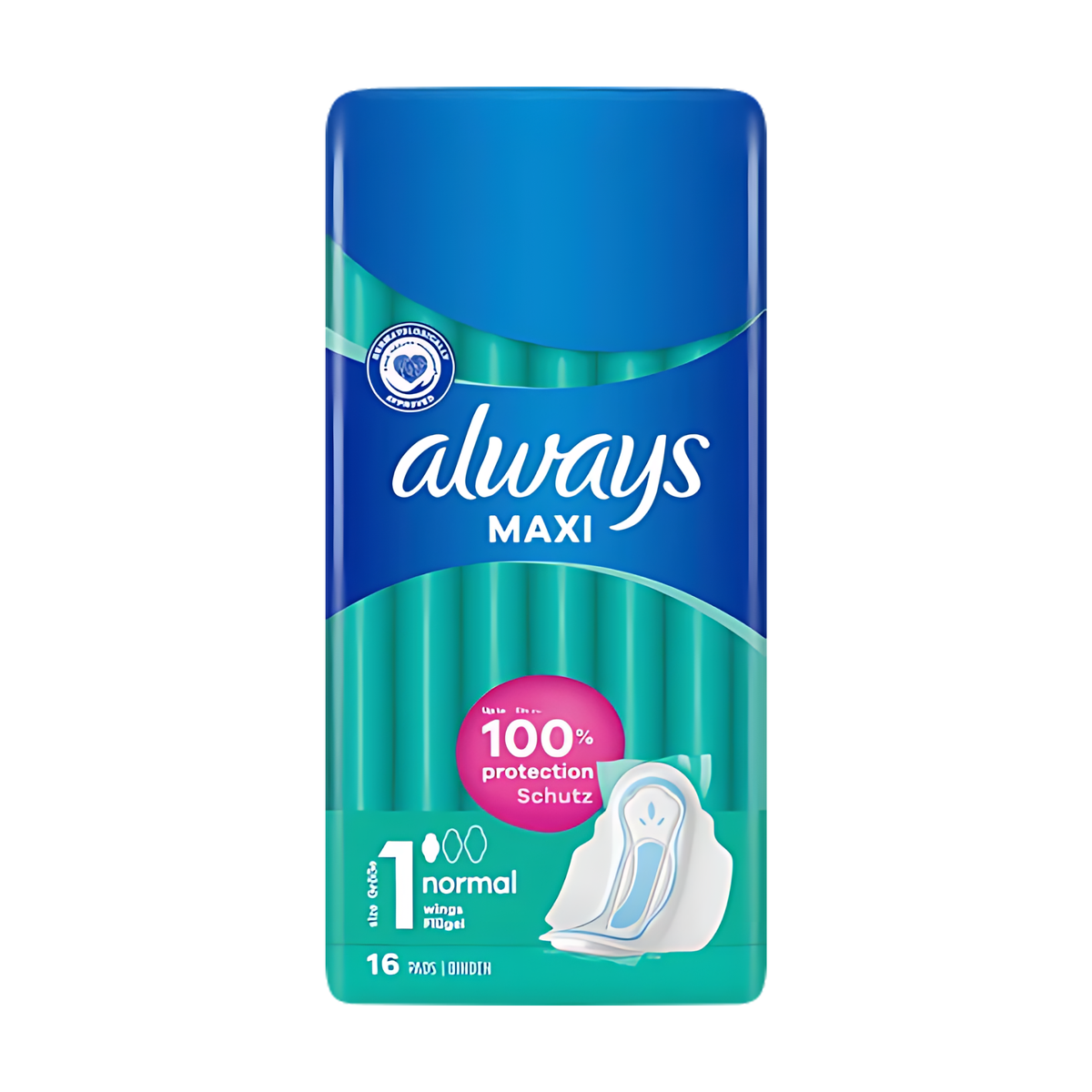 Always Maxi Normal mit Flügeln Damenbinden 16ST