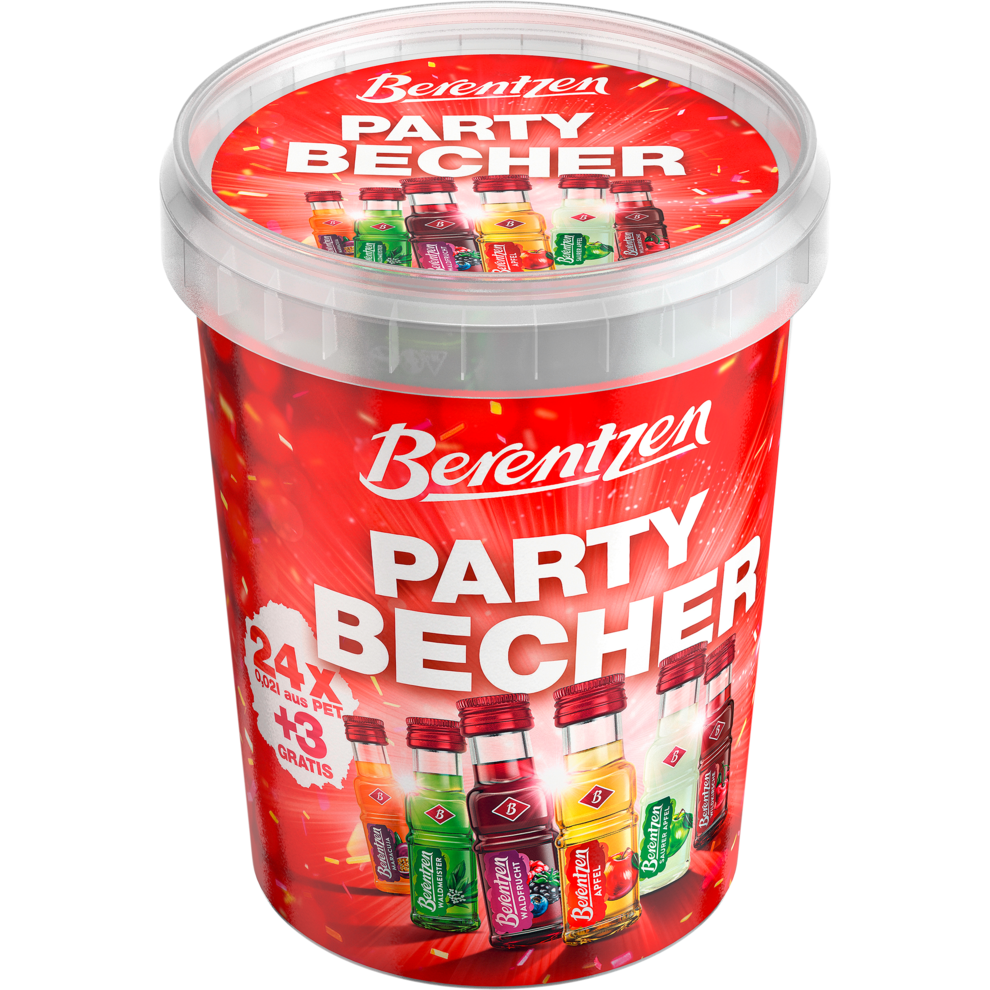 Berentzen Partybecher 16,33% 24+3x0,02l