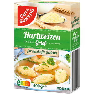 GUT&GÜNSTIG Hartweizengrieß 500g
