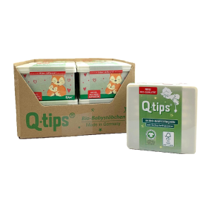 Q-Tips Baby-Wattestäbchen Bio 64ST
