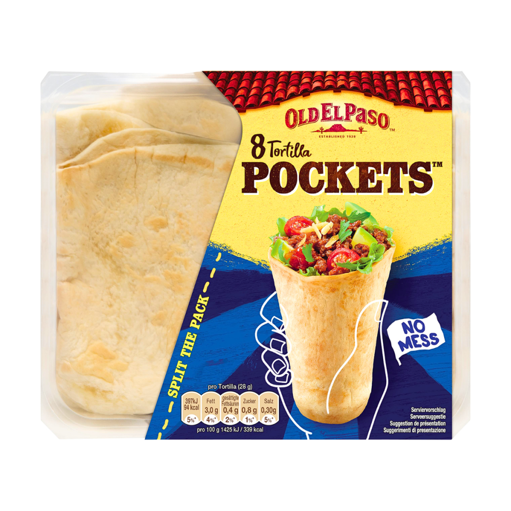 Old el Paso Tortilla Pockets 8ST 223g
