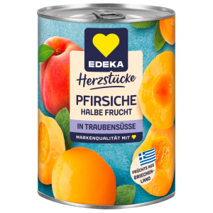 EDEKA Pfirsiche halbe Frucht in Traubensüße 415g