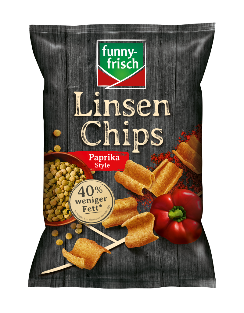 funny-frisch Чечевица чипсы паприка 90g
