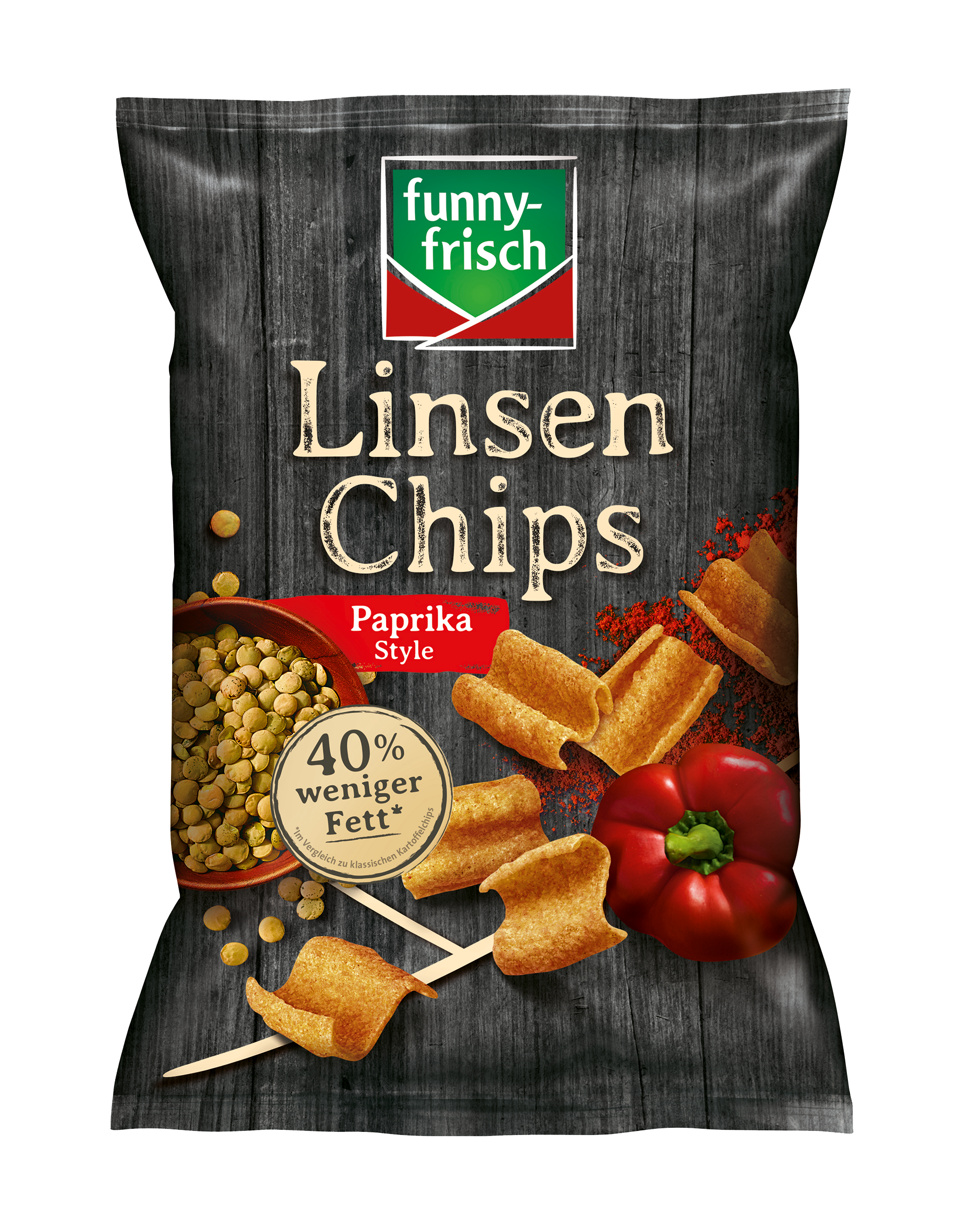 funny-frisch Чечевица чипсы паприка 90g