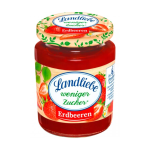 Landliebe Фруктовая намазка клубника меньше сахар 180g