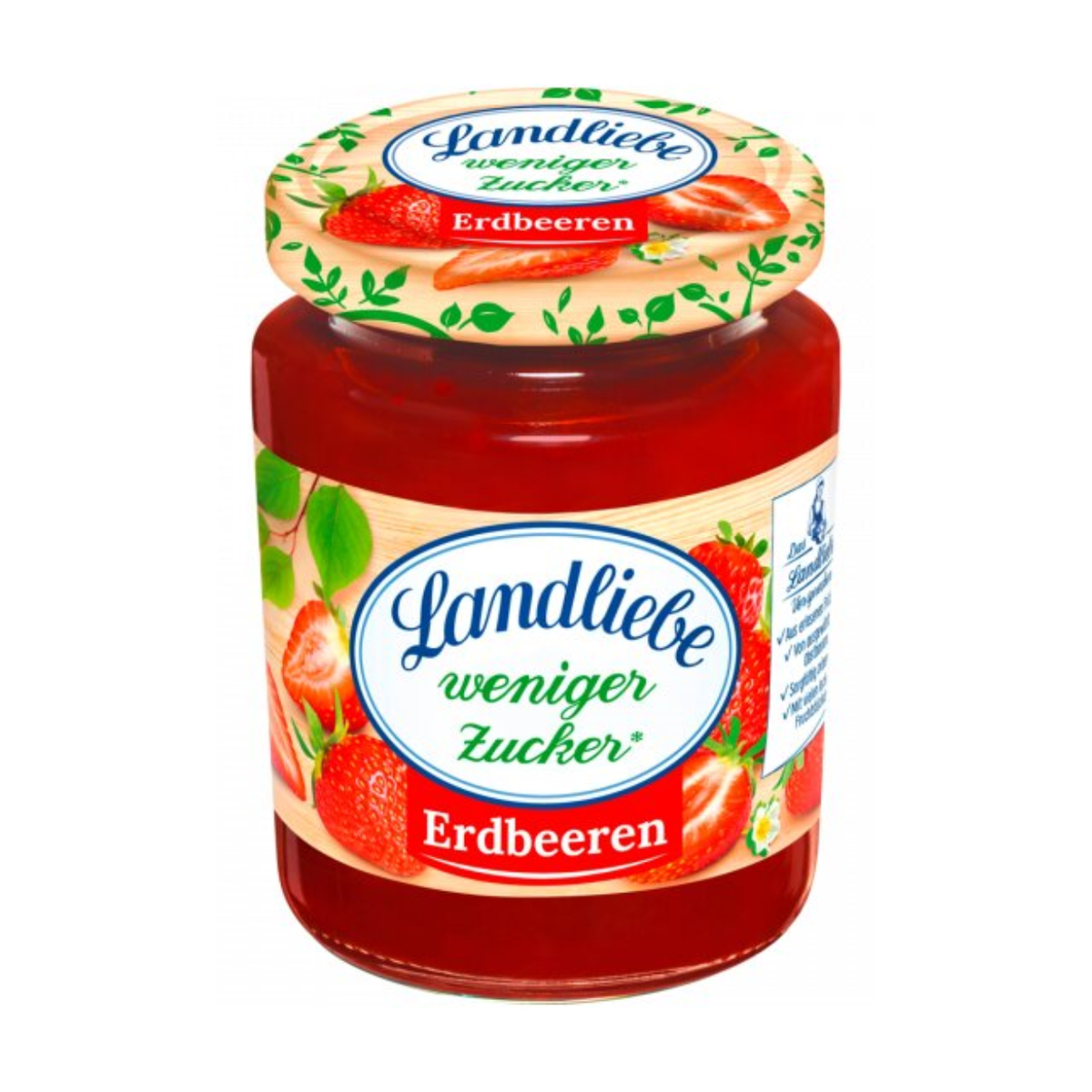 Landliebe Фруктовая намазка клубника меньше сахар 180g
