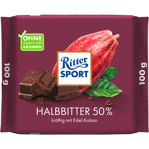Ritter Sport Halbbitter Tafel 100g