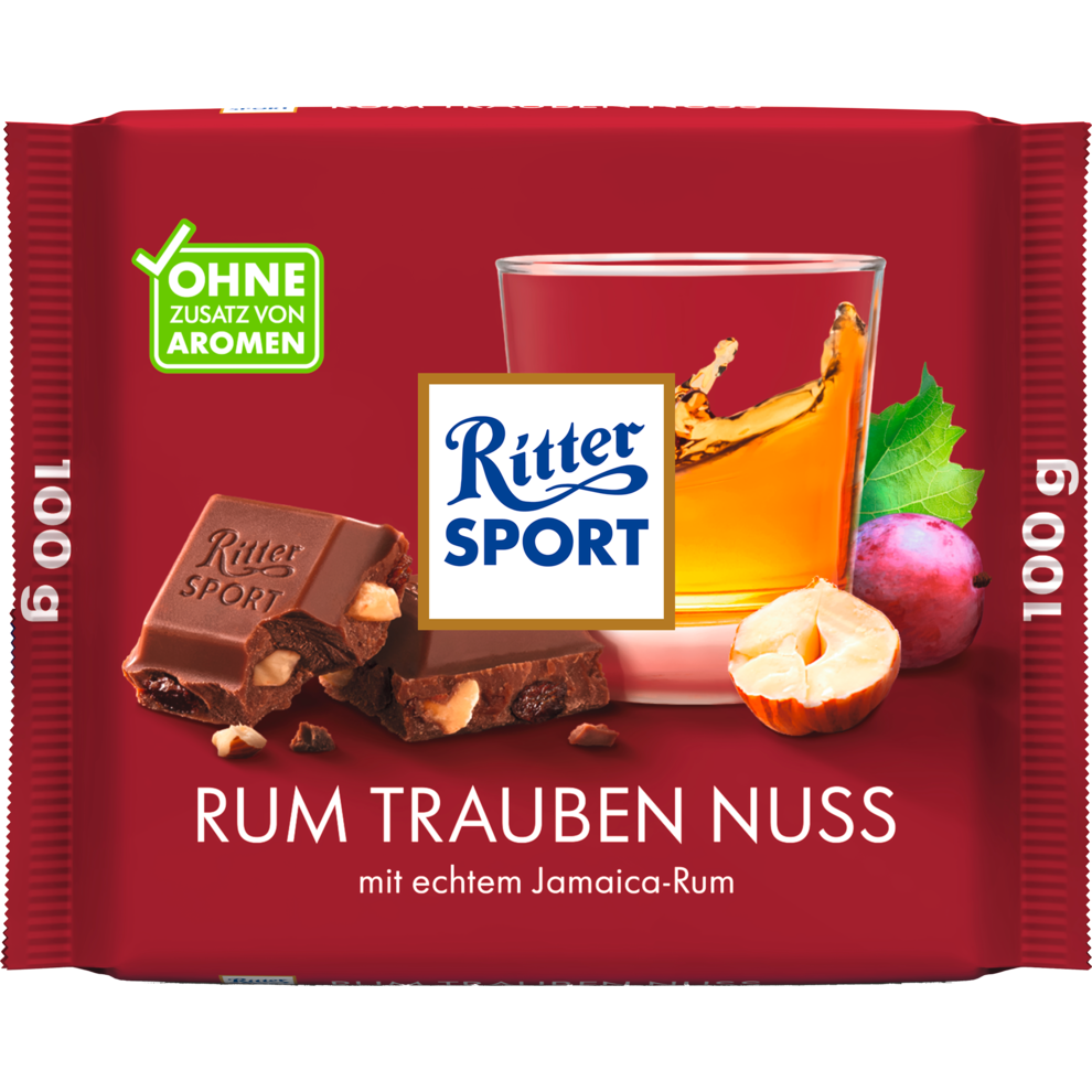 Ritter Sport Rum Trauben Nuss Tafel 100g