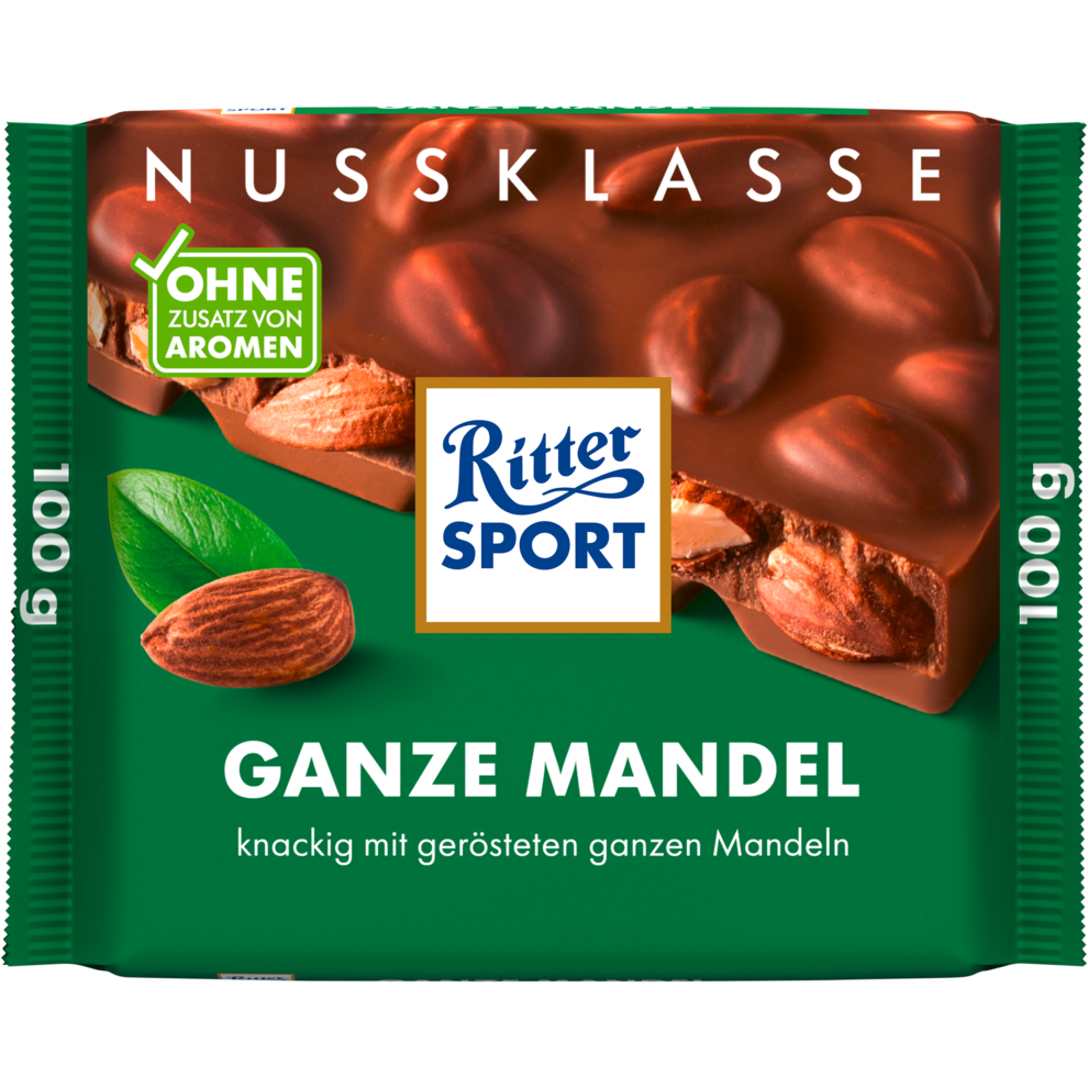 Ritter Sport Nuss Klasse Ganze Mandel Tafel 100g