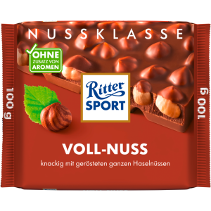 Ritter Sport Nuss Klasse Voll-Nuss Tafel 100g