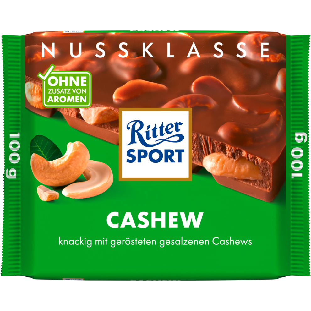 Ritter Sport Nuss Klasse Cashew Tafel 100g