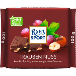 Ritter Sport Trauben Nuss Tafel 100g