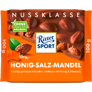 Ritter Sport Nuss Klasse Honig-Salz-Mandel Tafel 100g