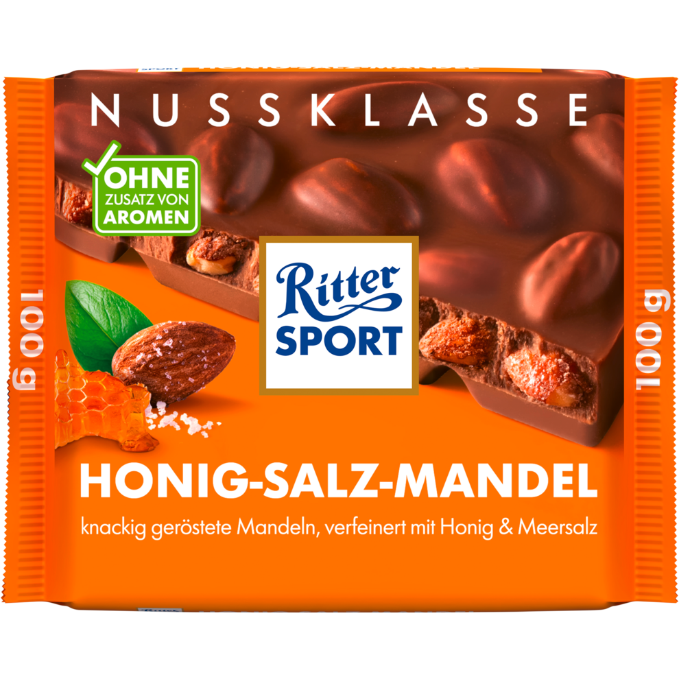 Ritter Sport Nuss Klasse Honig-Salz-Mandel Tafel 100g