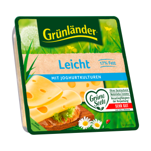 Grünländer Scheiben Leicht 30% Dreiviertelfettstufe 17% Absolut 140g