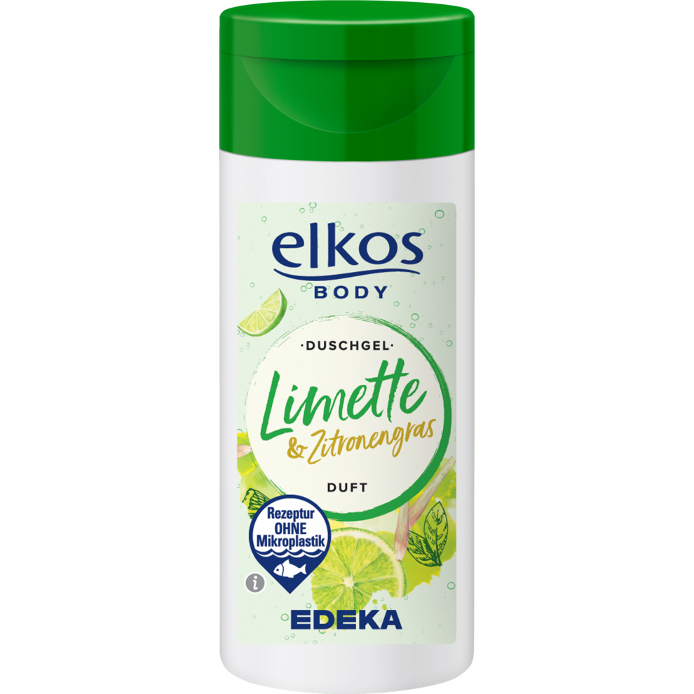 EDEKA elkos Duschgel Limette&Zitronengras 50ml