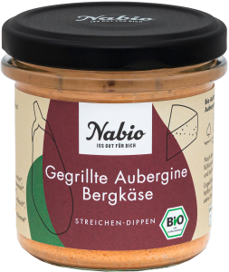 Bio Nabio gegrillte Aubergine Bergkäse Aufstrich 135g