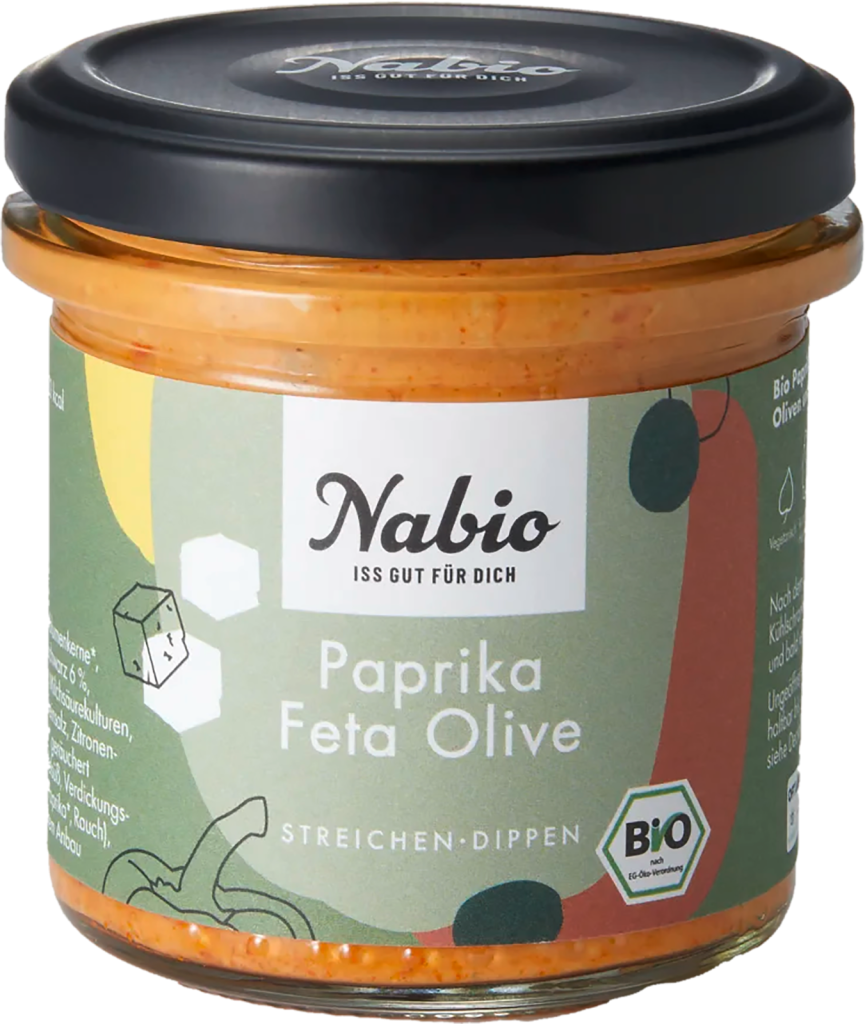Bio Nabio Paprika Feta Olive Aufstrich 135g
