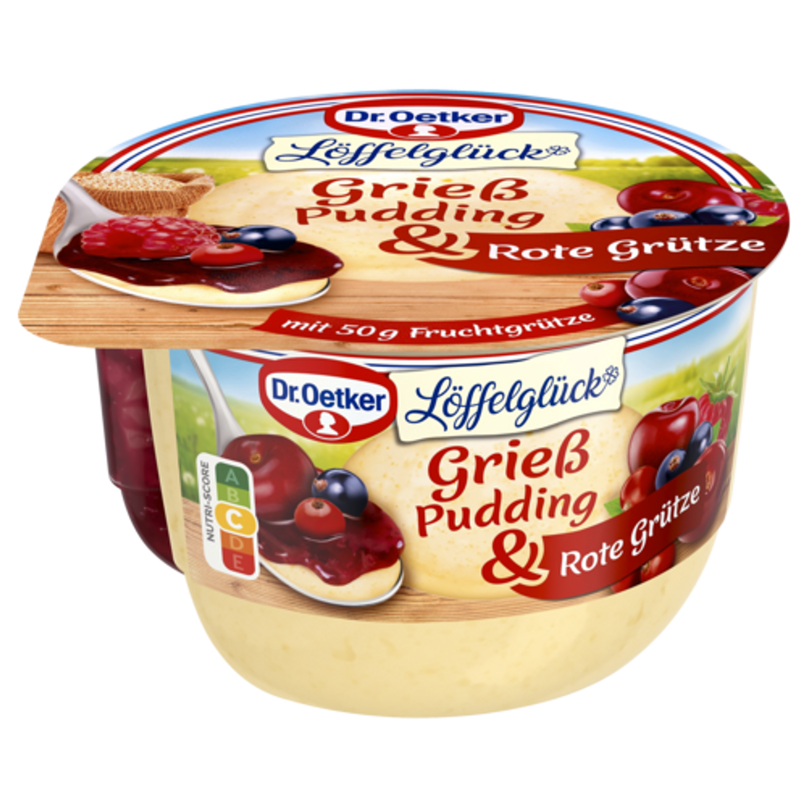 Dr.Oetker Grießpudding mit Roter Grütze 180g