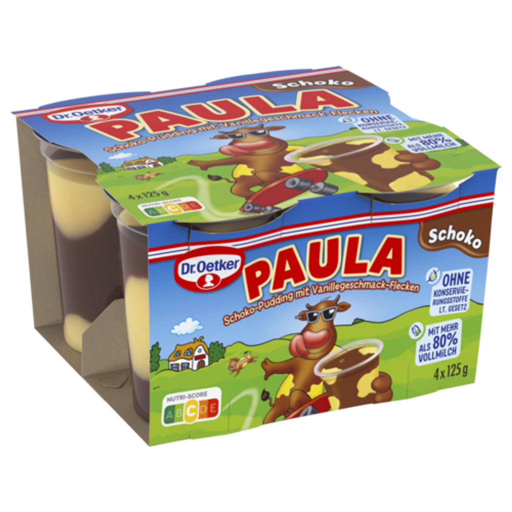 Dr.Oetker Paula Schokoladenpudding mit Vanille 4x125g