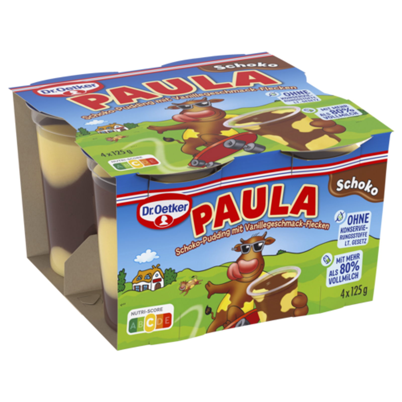 Dr.Oetker Paula Schokoladenpudding mit Vanille 4x125g